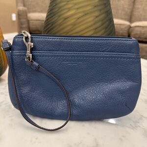 Coach Blue Wristlet